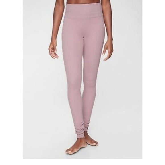 Athleta Elation Hybrid High Rise Rib Tight Pink Sm - Picture 2 of 16